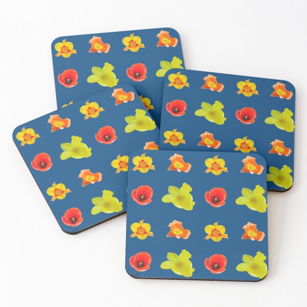 Item preview, Tulipes sur snorkel blue designed and sold by AHELENE.