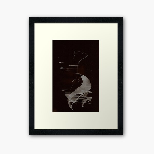 0240 - Brush and Ink - Abstract Tails 019 Framed Art Print