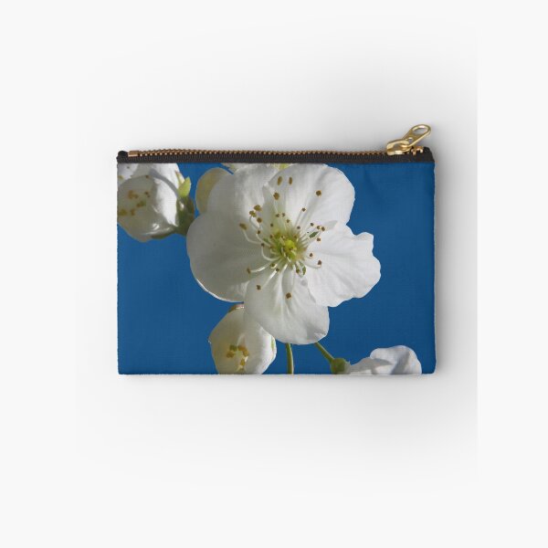 Item preview, cherries in blosssom on snorkel blue designed and sold by AHELENE.