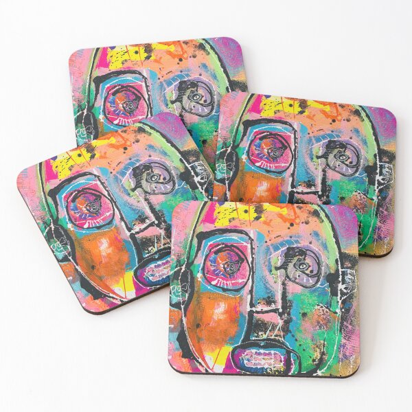 Item preview, Neo-expressionism, brut art, spontaneous art, black and colors, free figuration designed and sold by dugardeyn.
