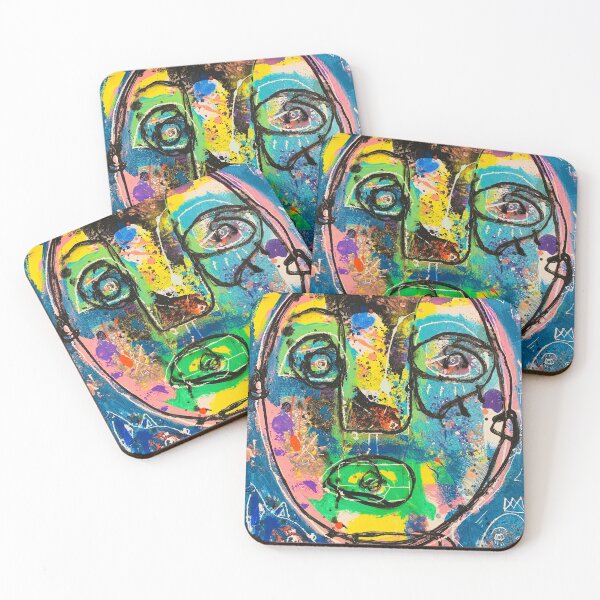 Item preview, Neo-expressionism, art brut, black and colors, free figuration designed and sold by dugardeyn.