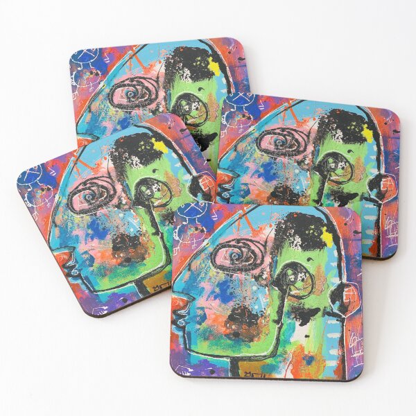 Item preview, Neoexpresionismo, art brut, arte espontáneo, negro y colores, figuración libre designed and sold by dugardeyn.