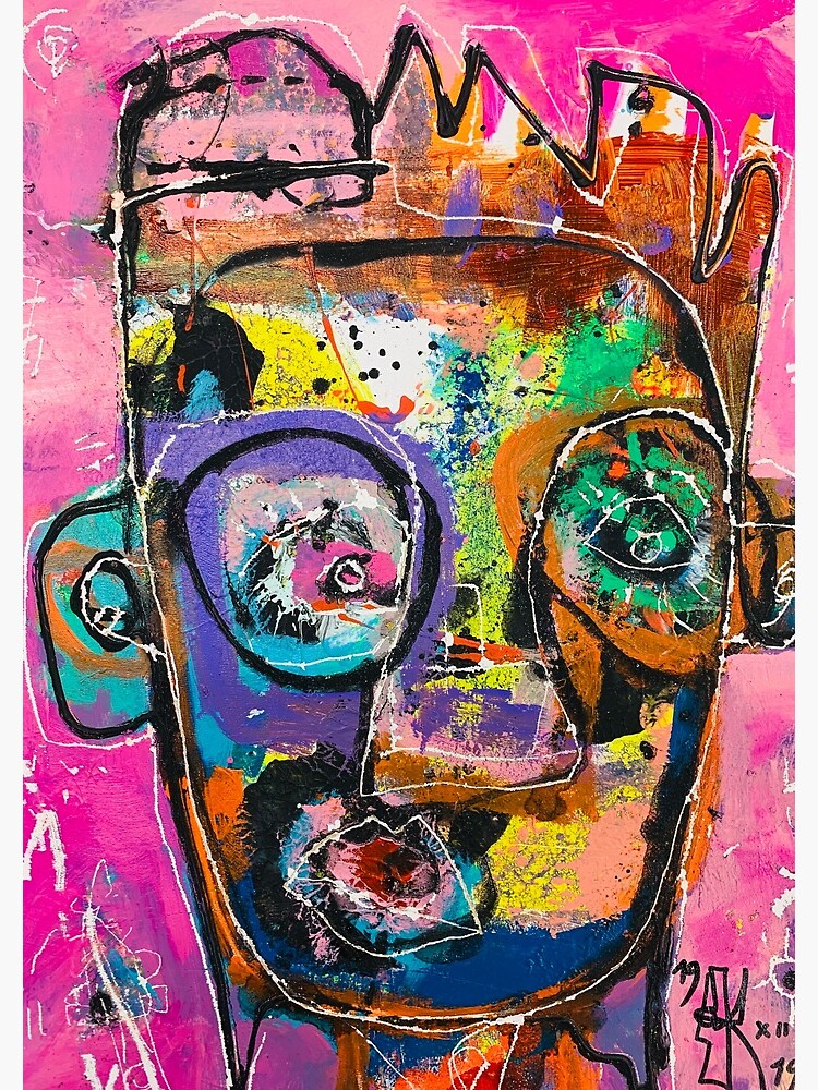 Neoexpressionism, art brut, spontaneous art, black and Colors, free figuration by dugardeyn