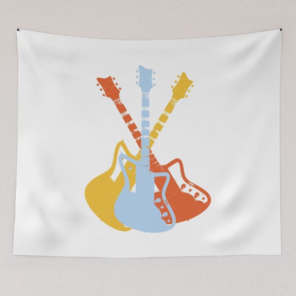 Item preview, Boutique Guitar Retro Pop Art Design designed and sold by redjaygraphics.