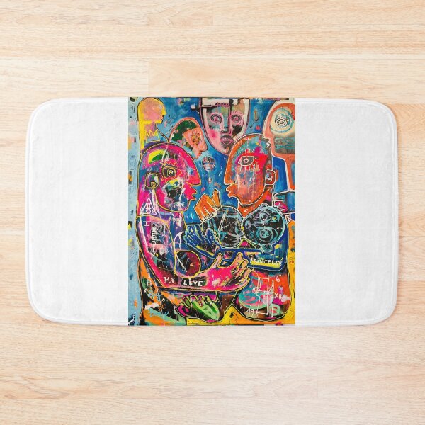 Item preview, Neo-expressionism, brut art, spontaneous art, black and colors, free figuration designed and sold by dugardeyn.