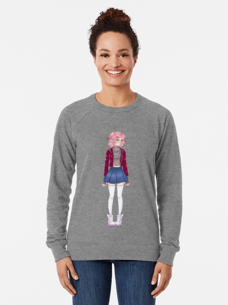 Natsuki Lightweight Sweatshirt By Qtmatryoshka Redbubble