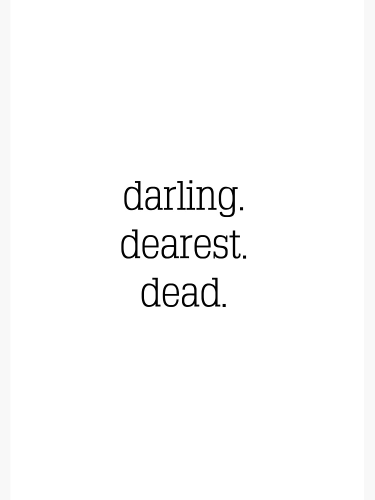 Darling.Dearest.Dead Poster