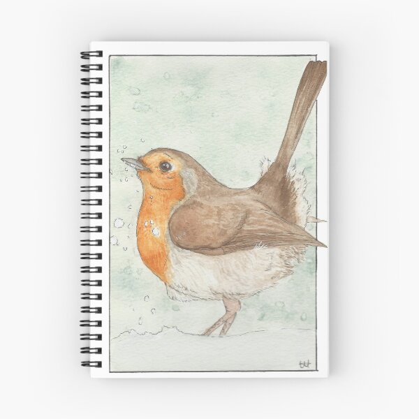 Item preview, Robin in the snow designed and sold by -PaintedMagpie-.