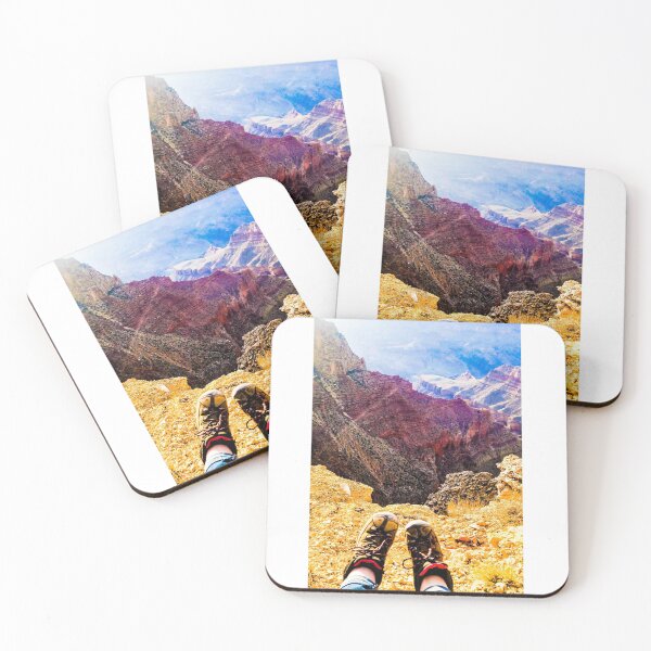 Item preview, Hiking boots over the Grand Canyon designed and sold by AnythingButGray.