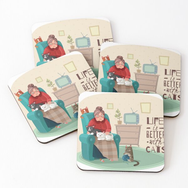 Item preview, Life is better with cats designed and sold by tqueen.