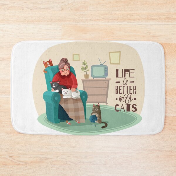 Item preview, Life is better with cats designed and sold by tqueen.