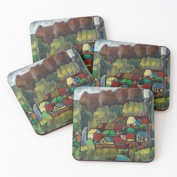 Item preview, Village Hillside Houses by Dennis Weber of ShreddyStudio designed and sold by Dennis Weber.
