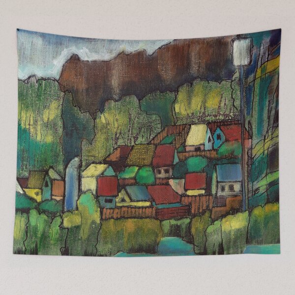 Item preview, Village Hillside Houses by Dennis Weber of ShreddyStudio designed and sold by Dennis Weber.