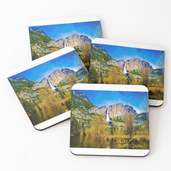 Item preview, Waterfall in Yosemite designed and sold by AnythingButGray.