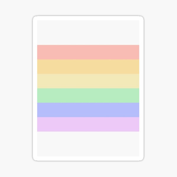 Regalos Y Productos Bandera Del Arco Iris En Colores Pastel Redbubble