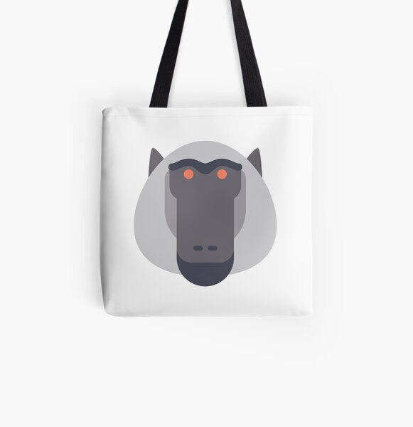 Baboon All Over Print Tote Bag