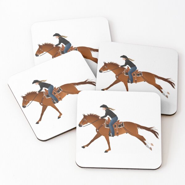 Item preview, Chestnut Horse and Cowgirl Gallop - Equine Rampaige designed and sold by equinerampaige.