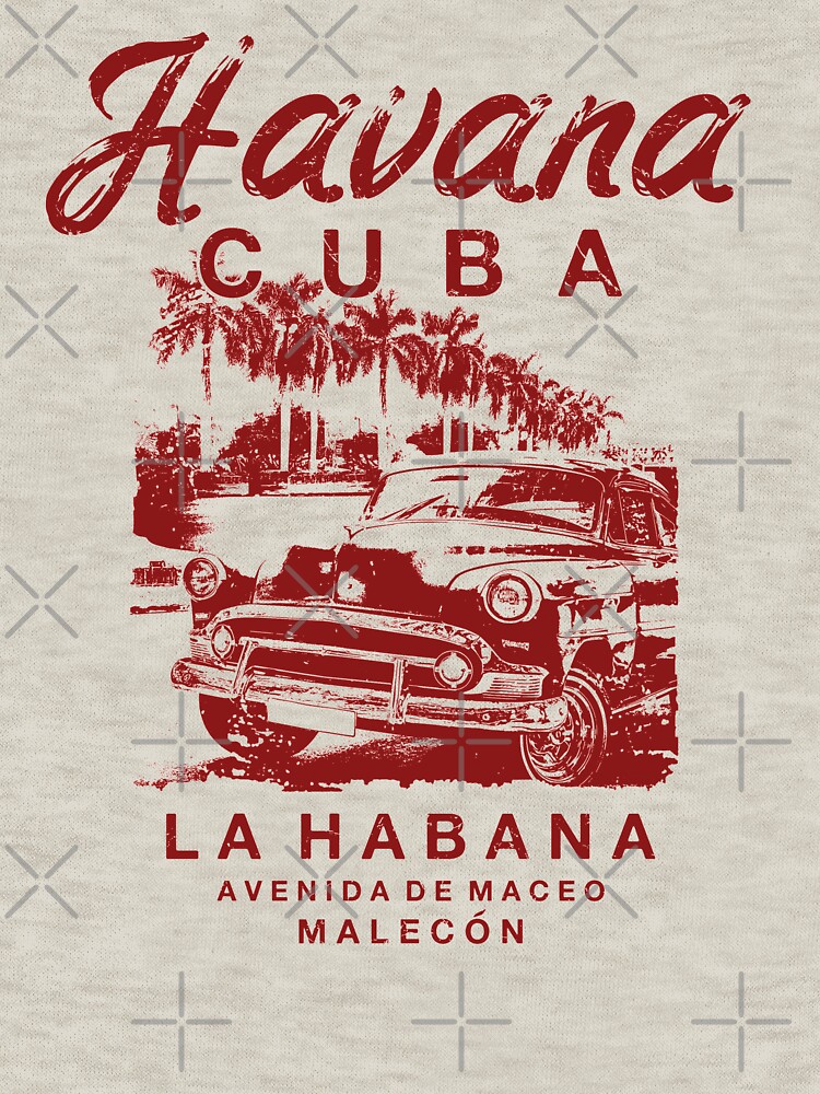 Havana Cuba Vintage Travel Poster Tee Shirt Havana Cuba Vintage Travel Poster Tee Shirt