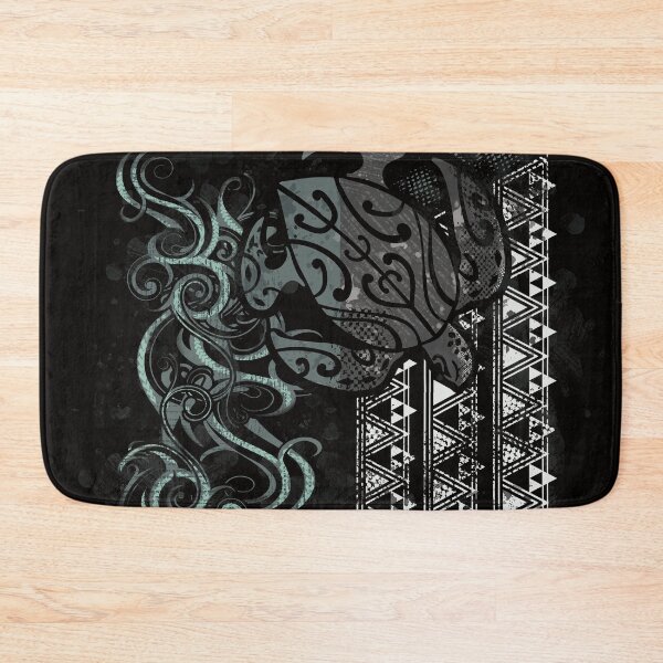 Item preview, Slate Polynesian Tribal Turtle Grunge designed and sold by sunnthreads.