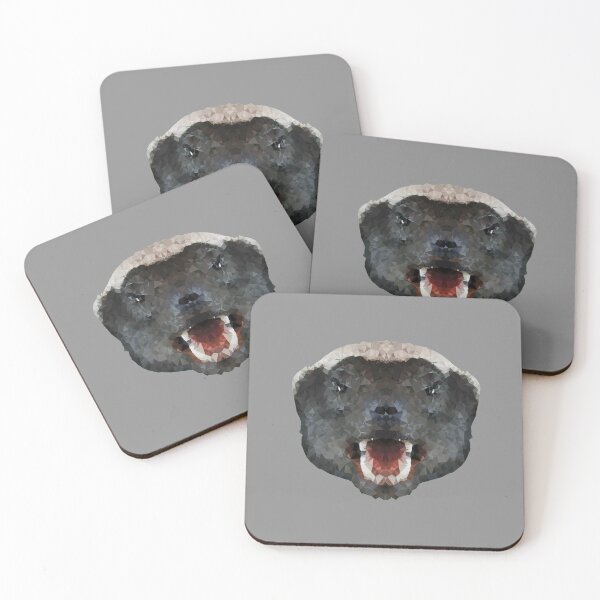 Item preview, Low Poly Style Honey Badger Badger Badger designed and sold by Leeloks.