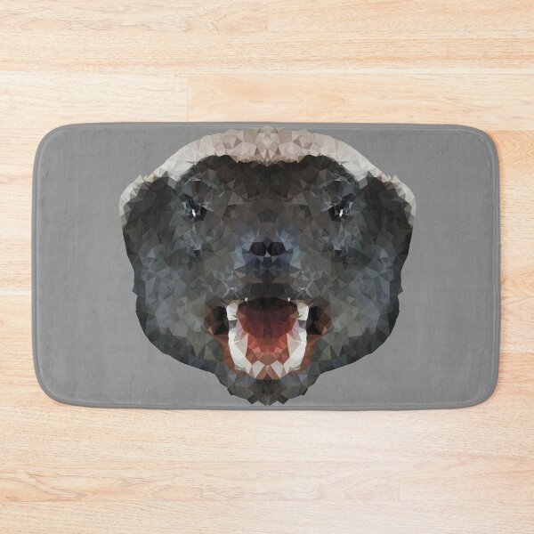 Aperçu de l'œuvre Blaireau de miel de style Low Poly Badger Badger créée et vendue par Leeloks.