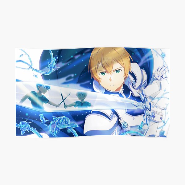 Alicization Posters Redbubble - image result for roblox gfx render sword art online wallpaper sword art sword art online kirito