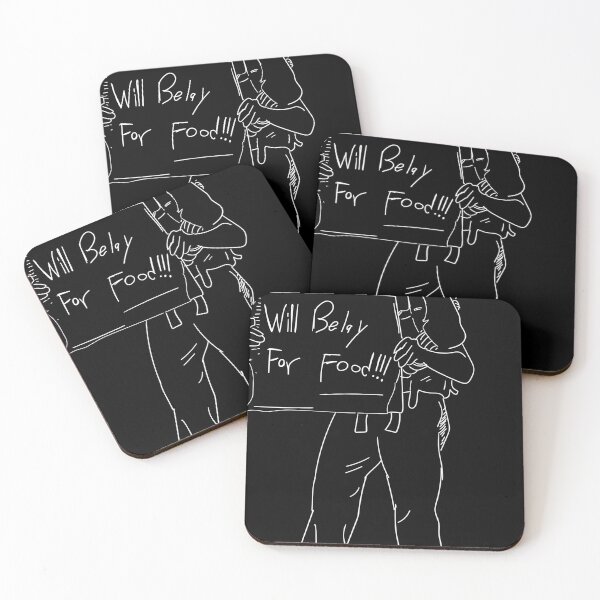 Item preview, Will Belay for Food in White designed and sold by danni-1.