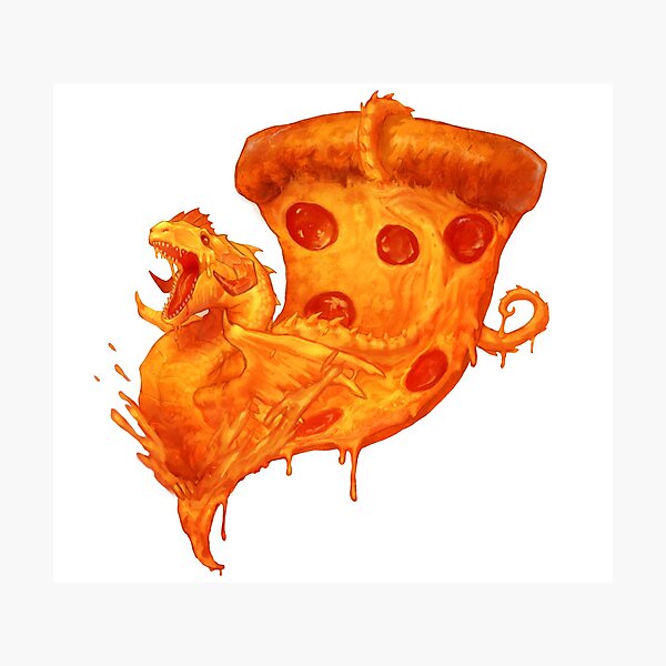 Dragon pizza Photographic Print