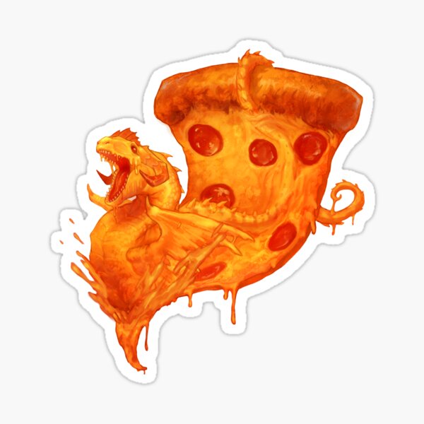 Dragon pizza Sticker