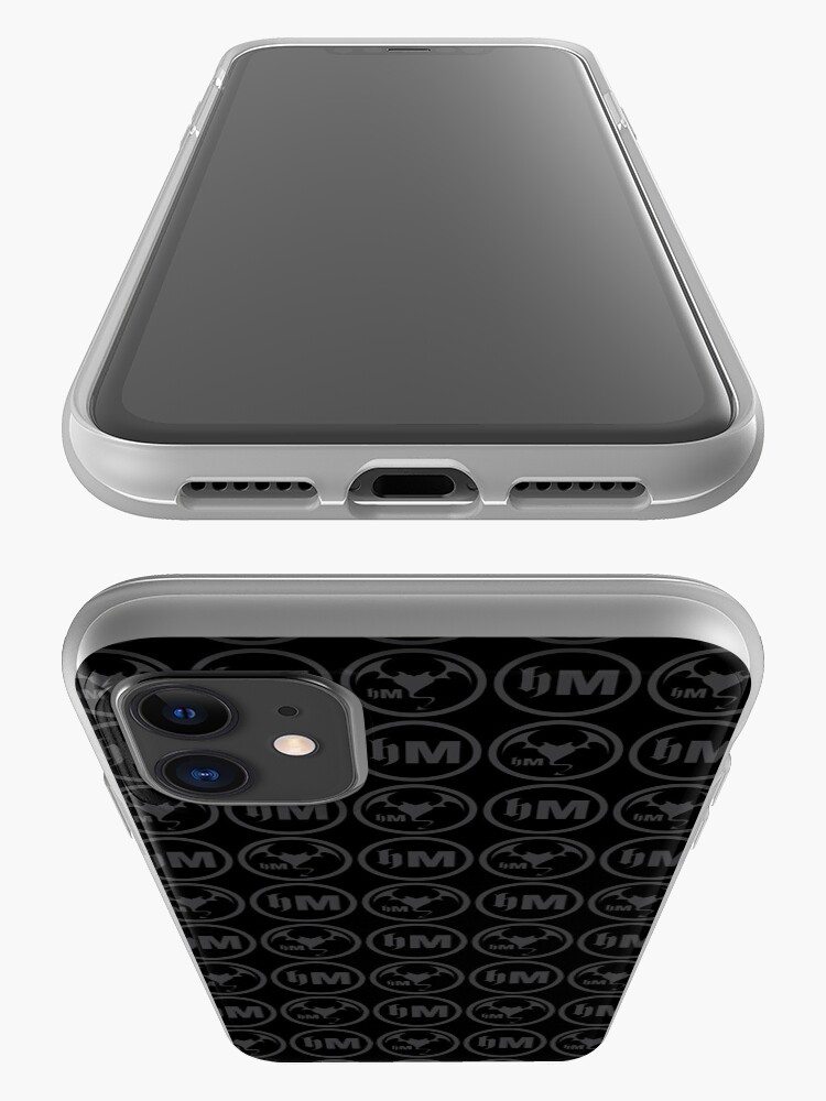 Thumbnail 3 of 5, iPhone Case, Hollywood Monsters Pattern - DARK GREY designed and sold by bzyrq.