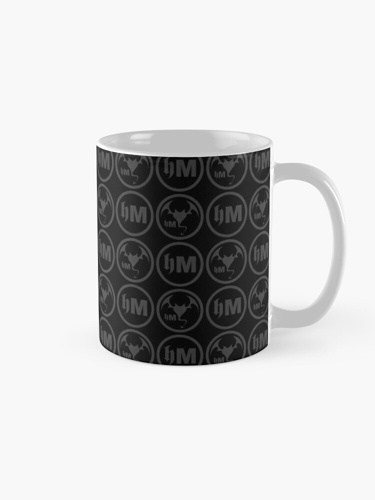 Coffee Mug, Hollywood Monsters Pattern - DARK GREY designed and sold by bzyrq