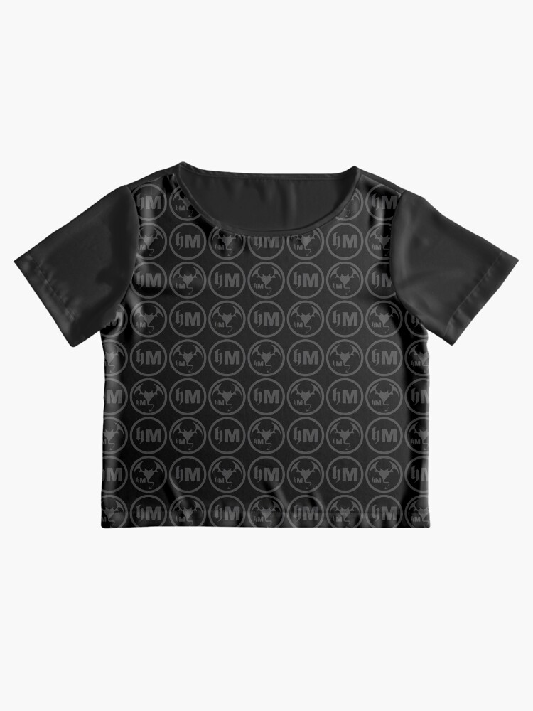 Thumbnail 2 of 6, Chiffon Top, Hollywood Monsters Pattern - DARK GREY designed and sold by bzyrq.
