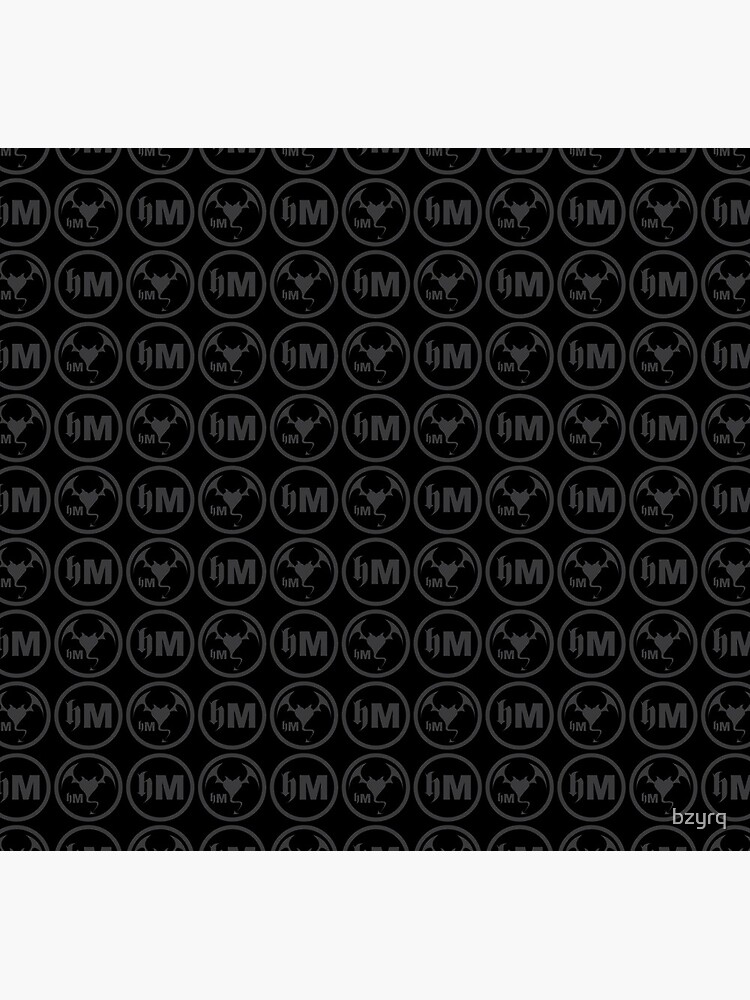 Hollywood Monsters Pattern - DARK GREY by bzyrq