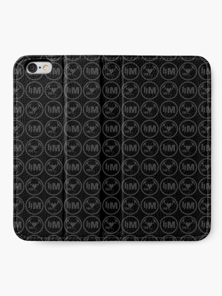 Alternate view of Hollywood Monsters Pattern - DARK GREY iPhone Wallet