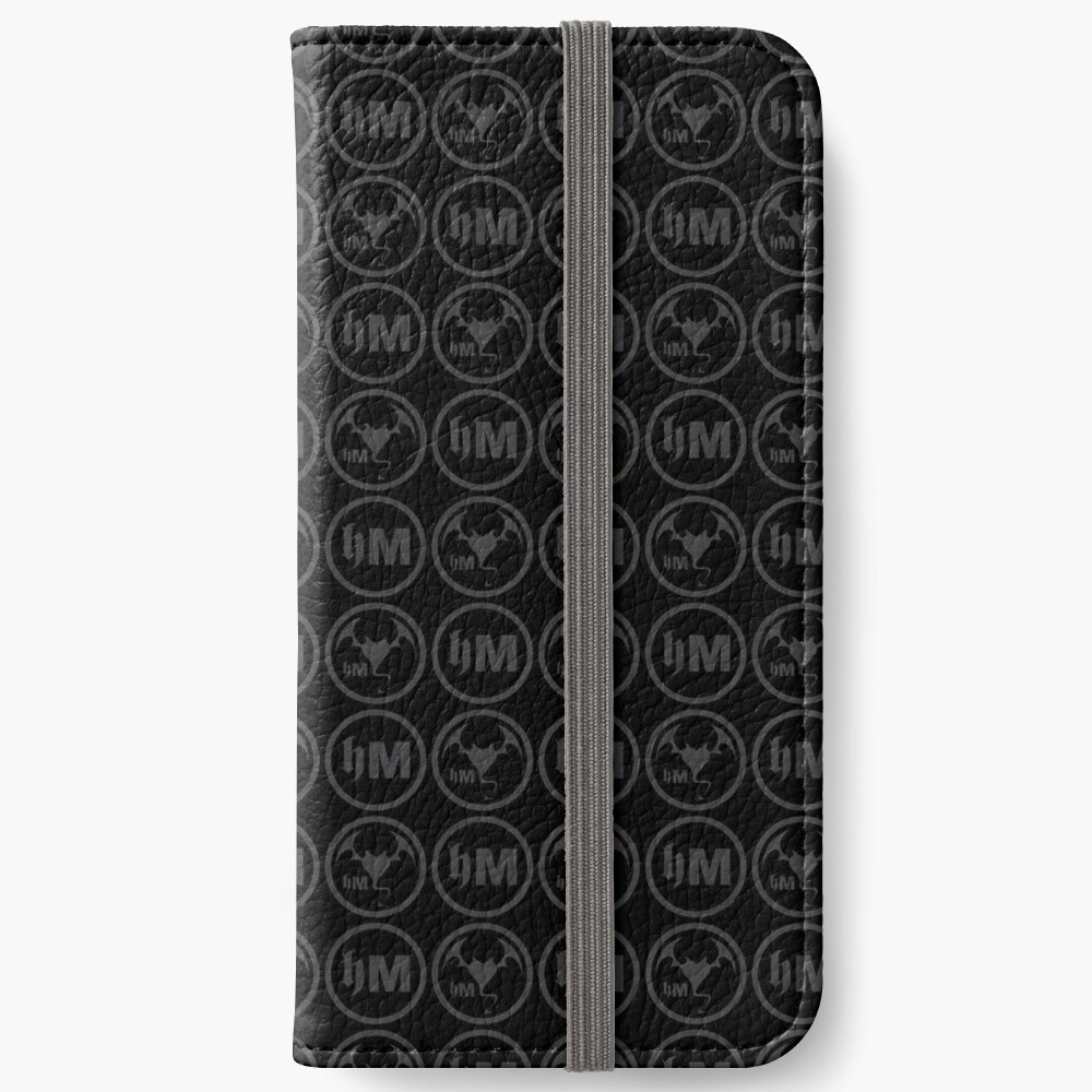 Hollywood Monsters Pattern - DARK GREY iPhone Wallet