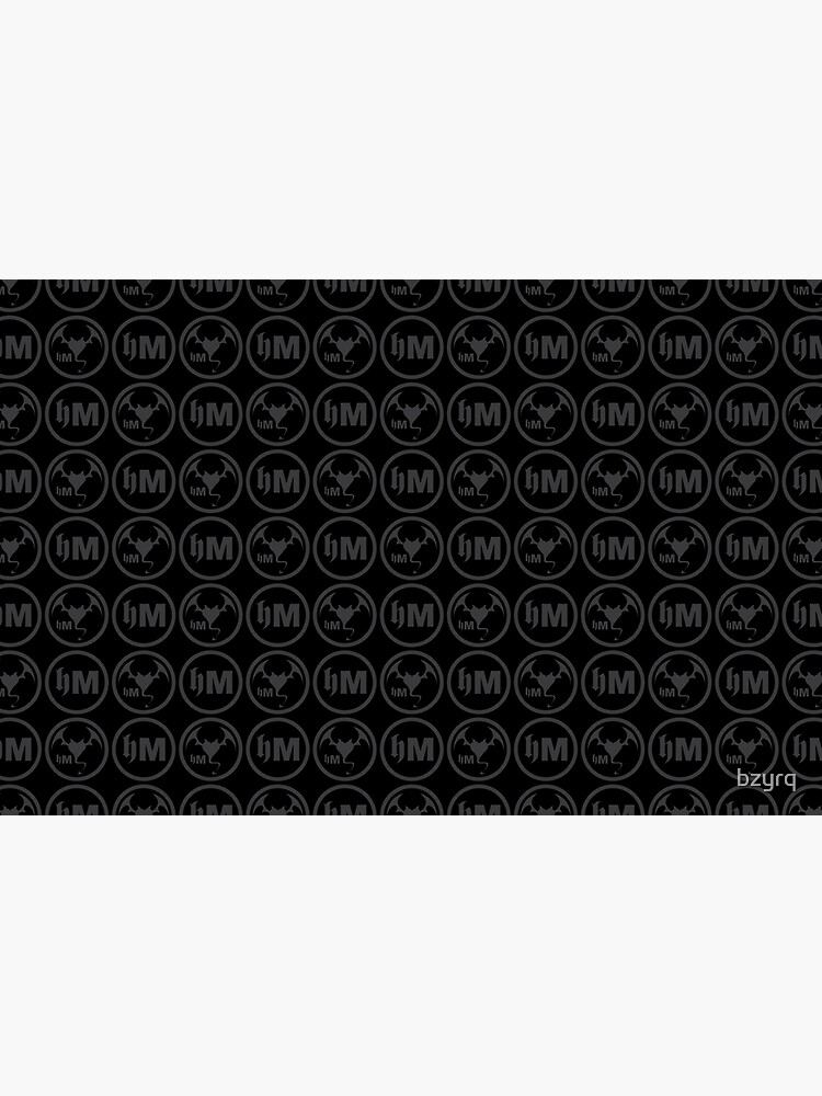 Thumbnail 2 of 2, Laptop Skin, Hollywood Monsters Pattern - DARK GREY designed and sold by bzyrq.