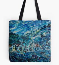 Village in Blue Tote Bag