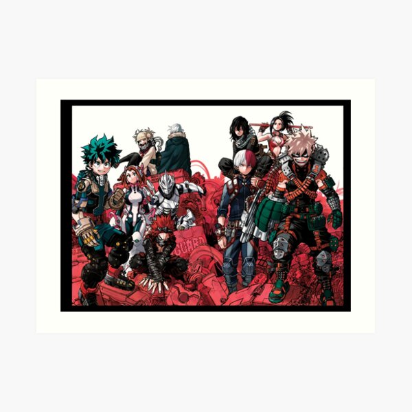 My Hero Academia Popularity Poll Art Print