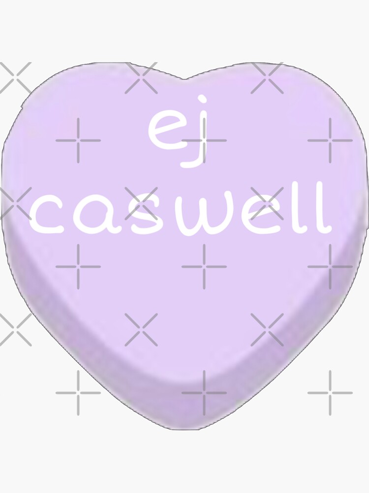 ej caswell matt cornett heart sticker hsmtmts Sticker for Sale by