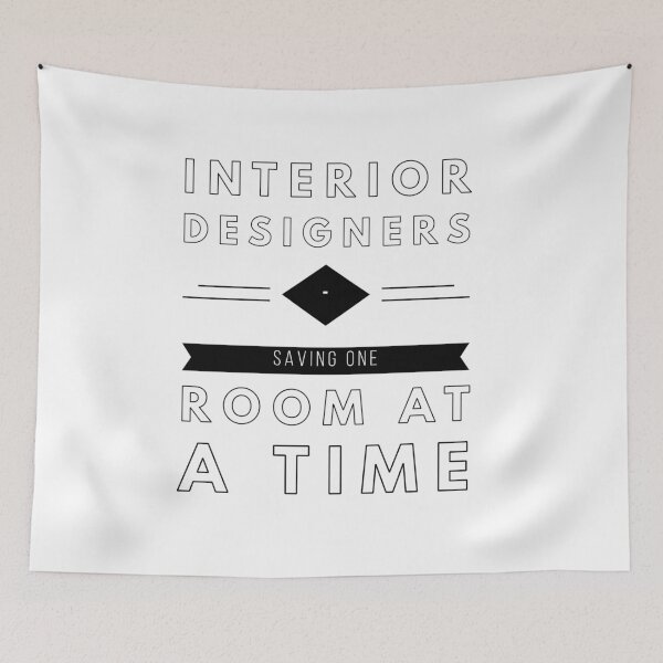 Item preview, Interior Designers, Saving One Room At A Time, Construction Site, Interior Contractors T-shirt Design designed and sold by HomeConscious.