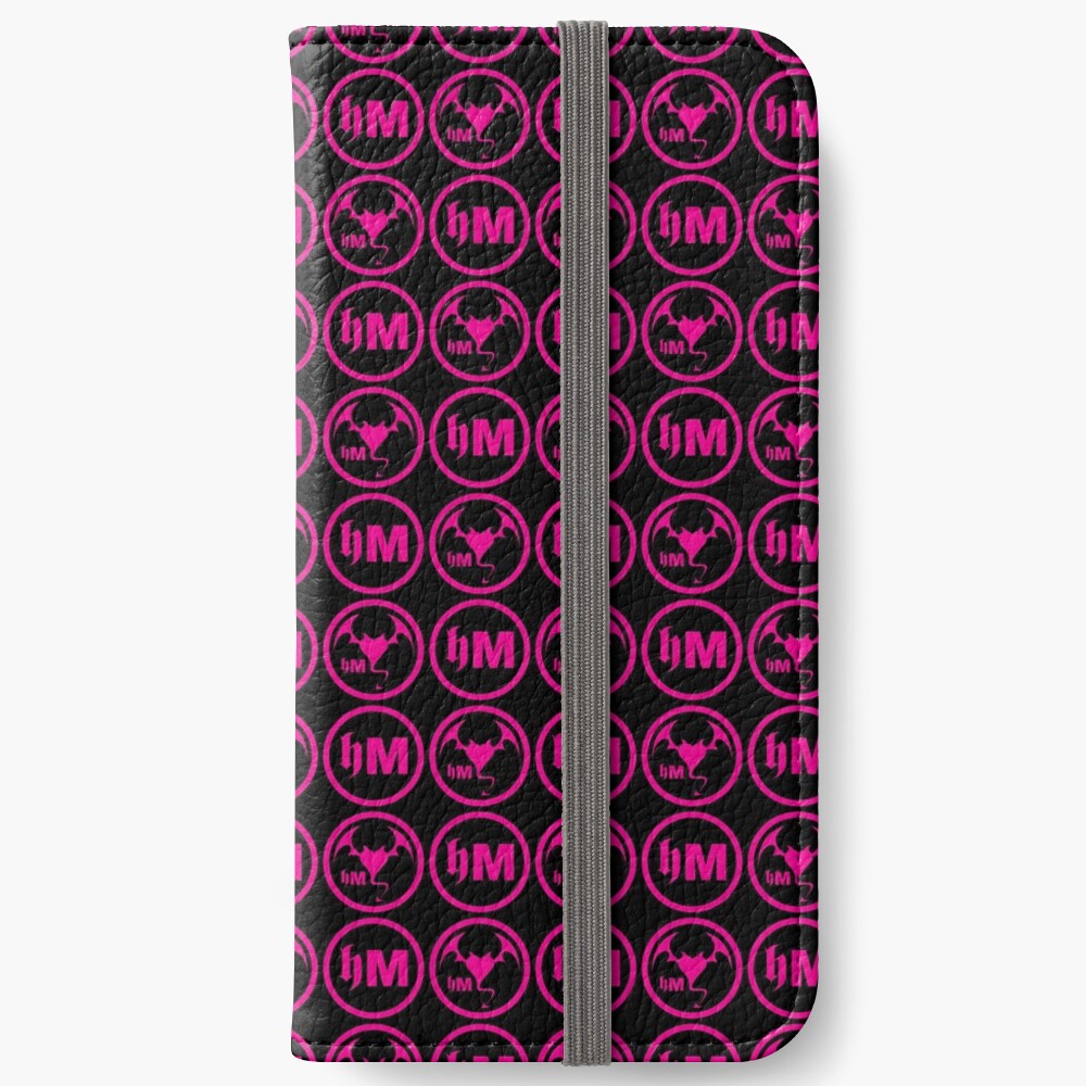 Hollywood Monsters Pattern - PINK iPhone Wallet