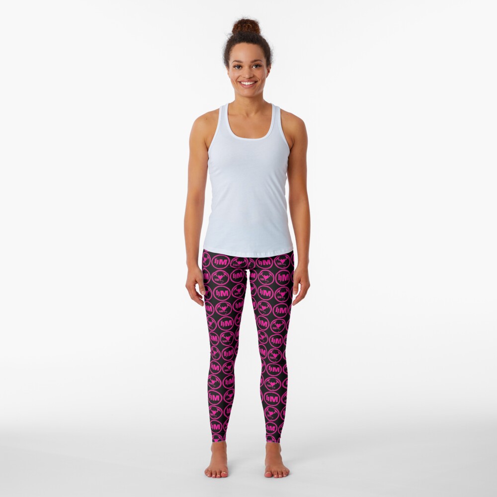 Hollywood Monsters Pattern - PINK Leggings