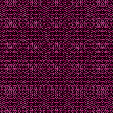 Artwork thumbnail, Hollywood Monsters Pattern - PINK by bzyrq