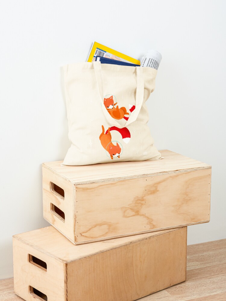 Alternate view of Space Foxes Tote Bag