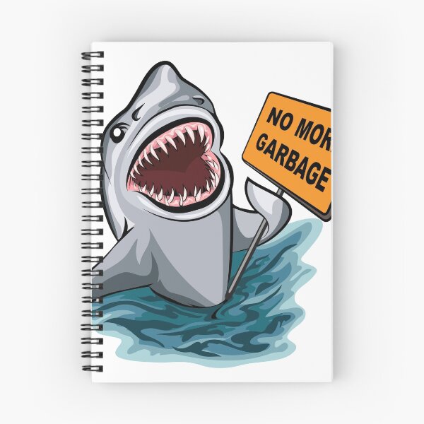 Item preview, The shark voting against ocean pollution and garbage.   designed and sold by devaleta.