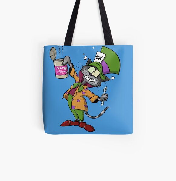 Chat-pelier fou Tote bag doublé