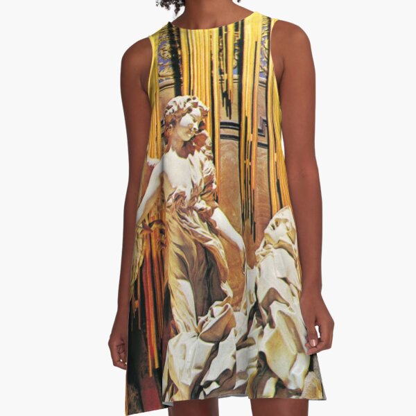 The Pure Ecstacy of St Teresa von Avila by Bernini A-Line Dress
