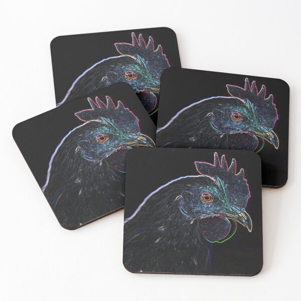 Item preview, Neon Chicken 1 designed and sold by Rachael Martin.