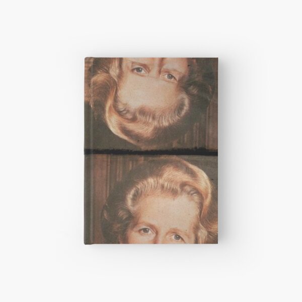 Margaret Thatcher upside down Face. Thatcher illusion. Thatcher Effect Hardcover Journal