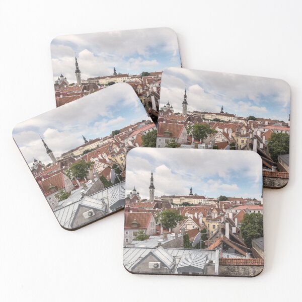 Item preview, Cityscape of old Tallinn at summer day designed and sold by lena-maximova.